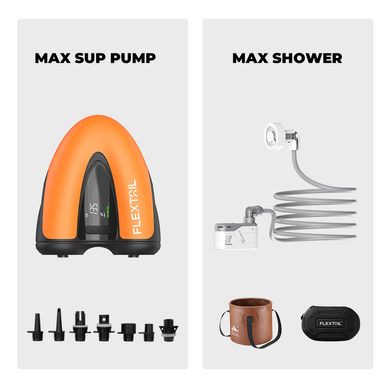 MAX SUP PUMP - 20PSI Cordless Rechargeable Air Pump for SUP & KITE