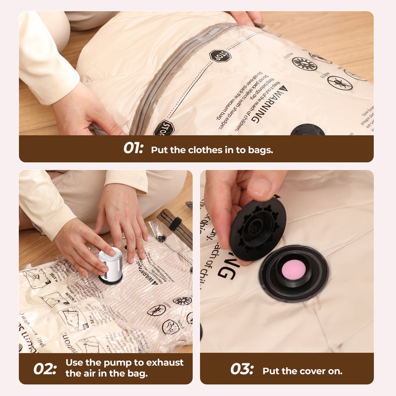 Vacuum Storage Bags (without pump)