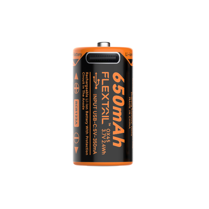 ZERO BATTERY 650CHT - High Performance RCR123A Li-ion Battery