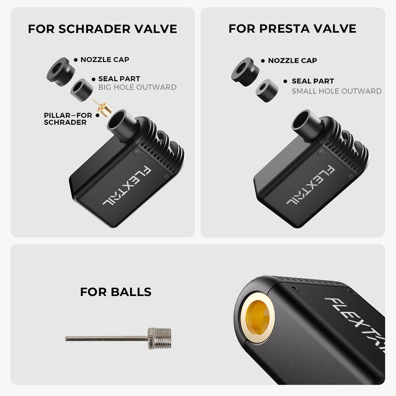 TINY BIKE PUMP - Ultra-Mini 100PSI Rechargeable Bicycle Pump
