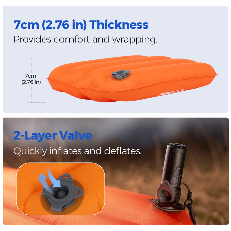 ZERO SEAT - Lightweight Inflatable Outdoor Seat Cushion