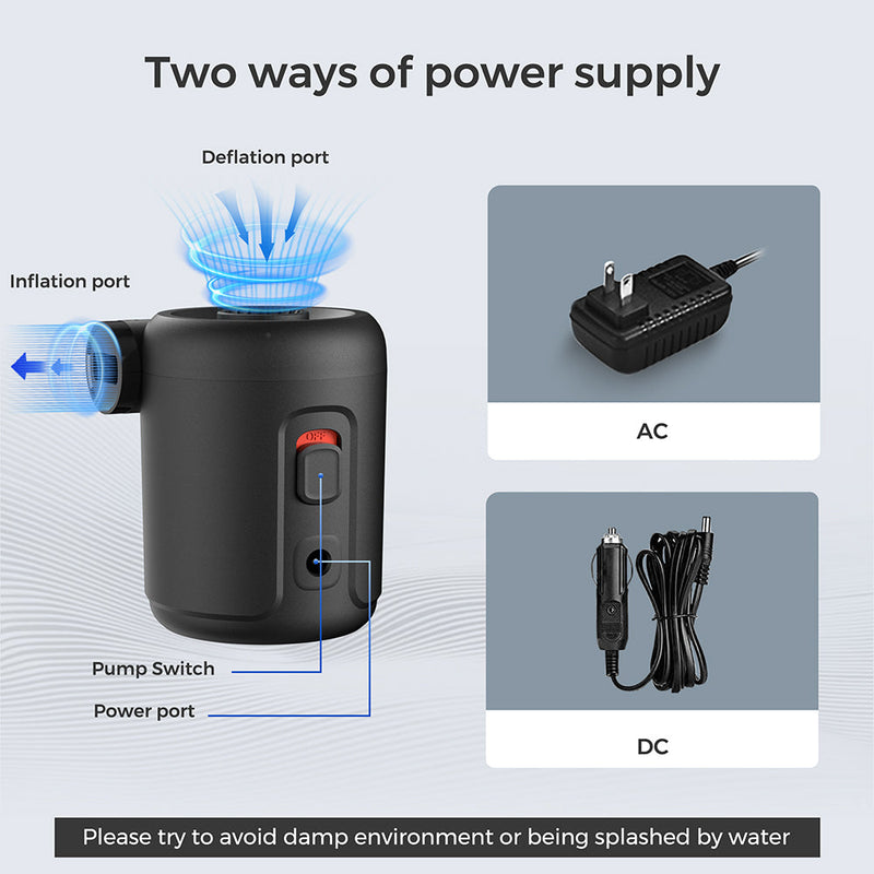 EVO PUMP 2-Portable Quick-Fill Air Pump (No Battery Inside) - FLEXTAIL