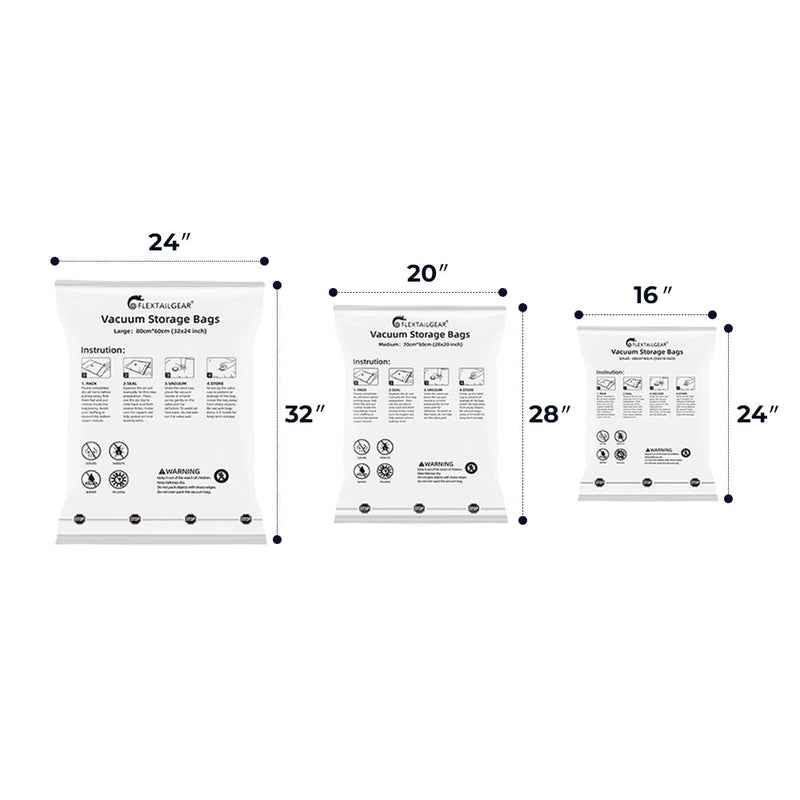 Vacuum Storage Bags (without pump)